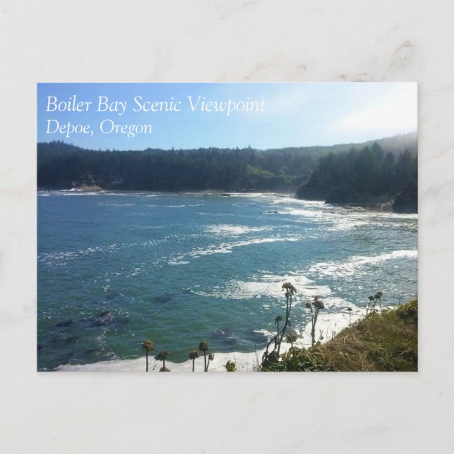 Boiler Bay, OR Postcard (Front)