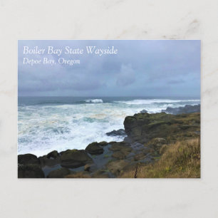 Boiler Bay State Wayside, Depoe Bay, Oregon Postca Postcard