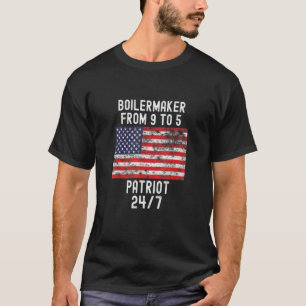 Boilermaker Patrio Patriotic 4th Of July Usa Flag T-Shirt