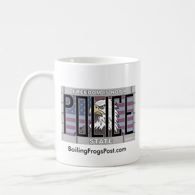 Boiling Frogs Post "Freedom" Mug (Left)