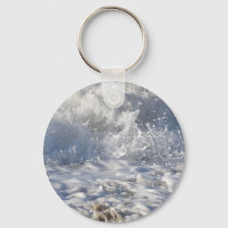 Boiling sea (Sennen beach nr Lands End) Key Ring