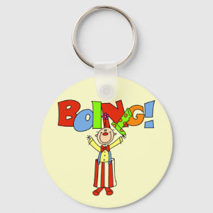 Boing Clown Tshirts and Gifts Key Ring