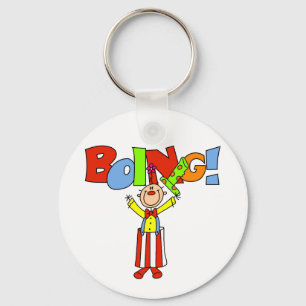 Boing Clown Tshirts and Gifts Key Ring