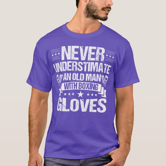 Boing Sport Never Underestimate An Old Man family T-Shirt (Front)