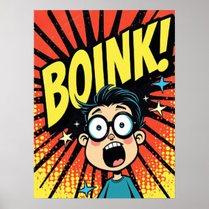 BOINK! Dizzy Pop Art Explosion Poster