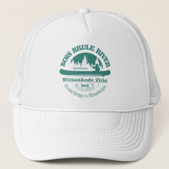 Bois Brule River (canoe) Trucker Hat (Front)