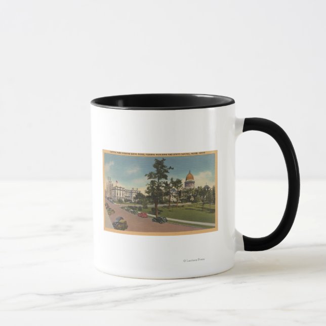 Boise, ID - View of Capital Park & Surrounding Mug (Right)