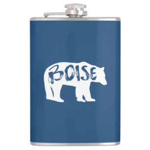 Boise Idaho Bear Hip Flask