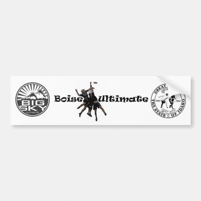 Boise, Idaho, Big Sky Ultimate Bumper Sticker (Front)
