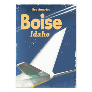 Boise Idaho flight poster