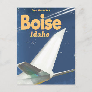 Boise Idaho flight poster Postcard