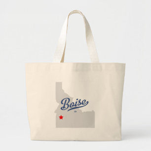 Boise Idaho ID Shirt Large Tote Bag