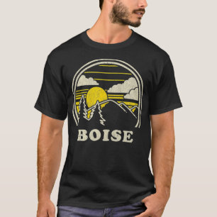 Boise Idaho ID  Vintage Hiking Mountains  T-Shirt