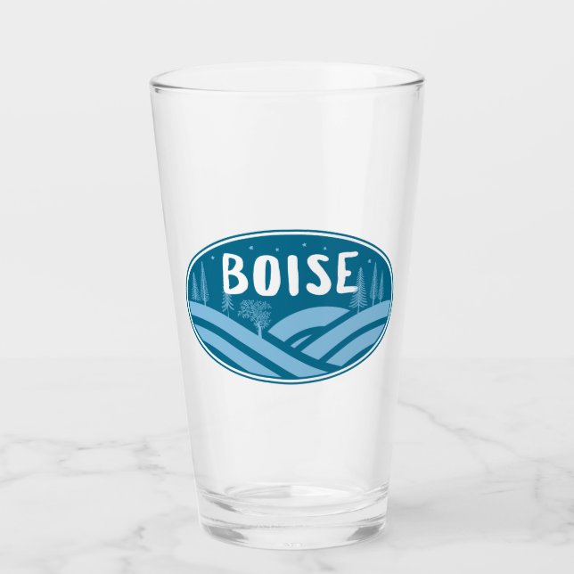 Boise Idaho Outdoors Glass (Front)