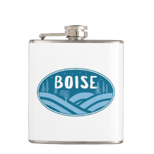 Boise Idaho Outdoors Hip Flask
