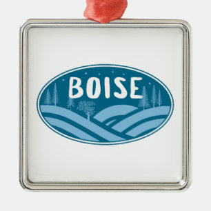 Boise Idaho Outdoors Metal Ornament