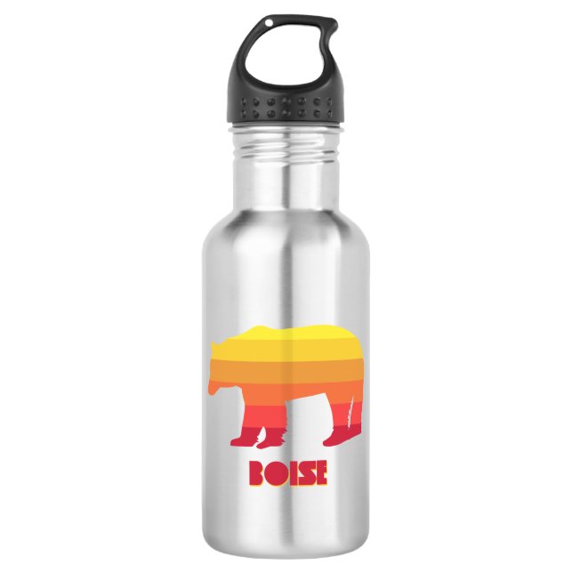 Boise Idaho Rainbow Bear 532 Ml Water Bottle (Front)