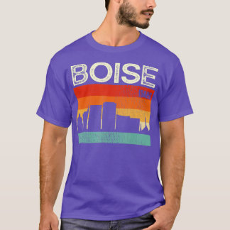 Boise Idaho Town Skyline  T-Shirt