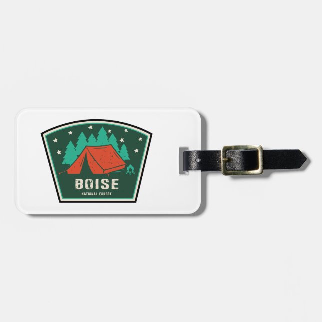 Boise National Forest Camping Luggage Tag (Front Horizontal)