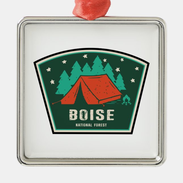 Boise National Forest Camping Metal Ornament (Front)