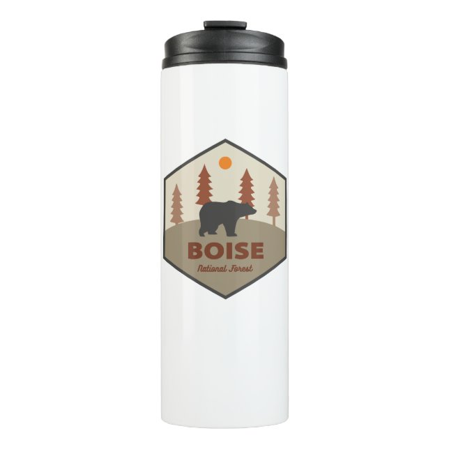 Boise National Forest Idaho Bear Thermal Tumbler (Front)
