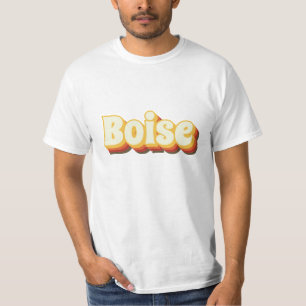 Boise Retro Vintage Text T-Shirt
