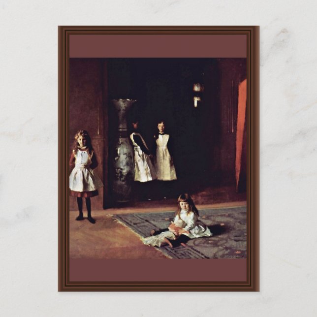 Boit Daughters By Sargent John Singer Postcard (Front)