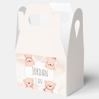 Boite cadeau Baby shower Teddy bear ours Favour Box