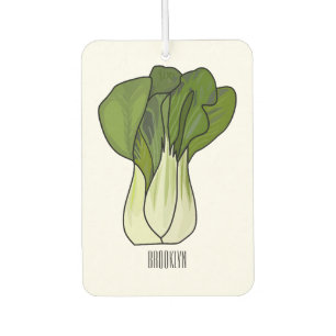 Bok choy cartoon illustration car air freshener