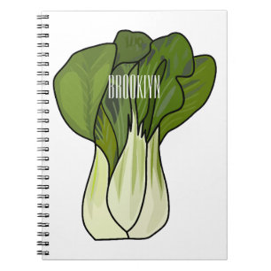 Bok choy cartoon illustration  notebook