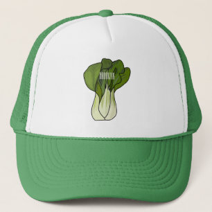 Bok choy cartoon illustration  trucker hat