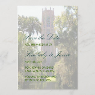 Bok Tower Wedding Save The Date