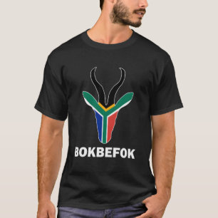 Bokbefok South African Rugby Bokke South Africa Fl T-Shirt