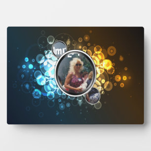 Bokeh 3 Framed Abstract Art Plaque