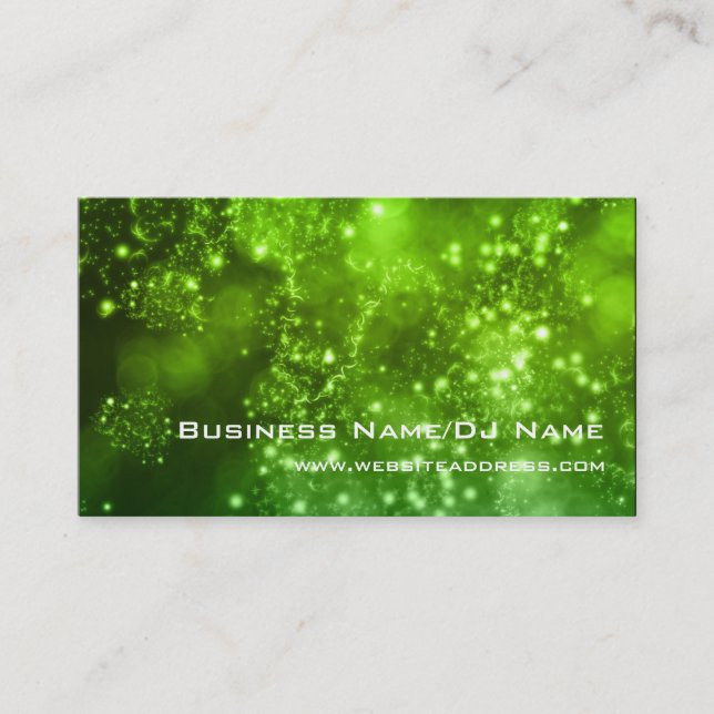 Bokeh 9 (Music or DJ) Business Cards (Front)