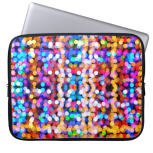 Bokeh abstract background blur laptop sleeve