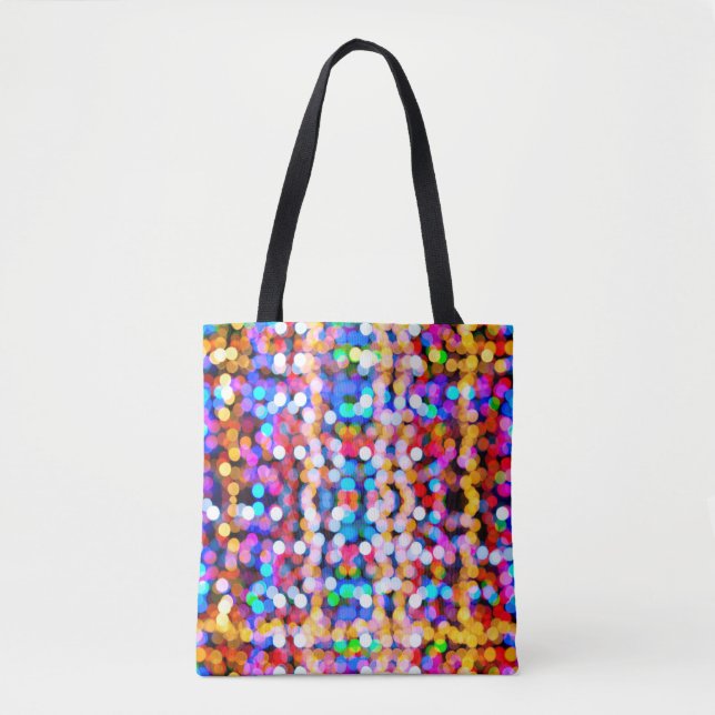 Bokeh abstract background blur tote bag (Front)