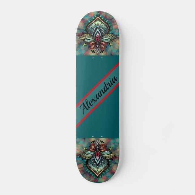 Bokeh and Bohemian Skateboard (Front)