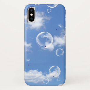 Bokeh and Bubbles Dandelion sky iPhone X Case