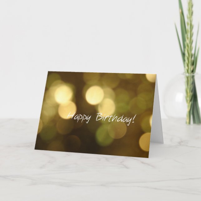Bokeh Birthday Card (Front)