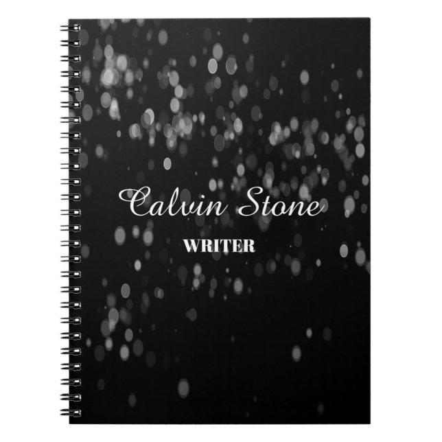 Bokeh black and white notebook (Front)