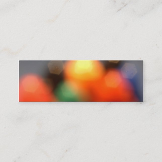 Bokeh bookmark business card (Front)