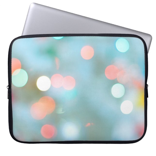 Bokeh brightness light blaze laptop sleeve (Front)