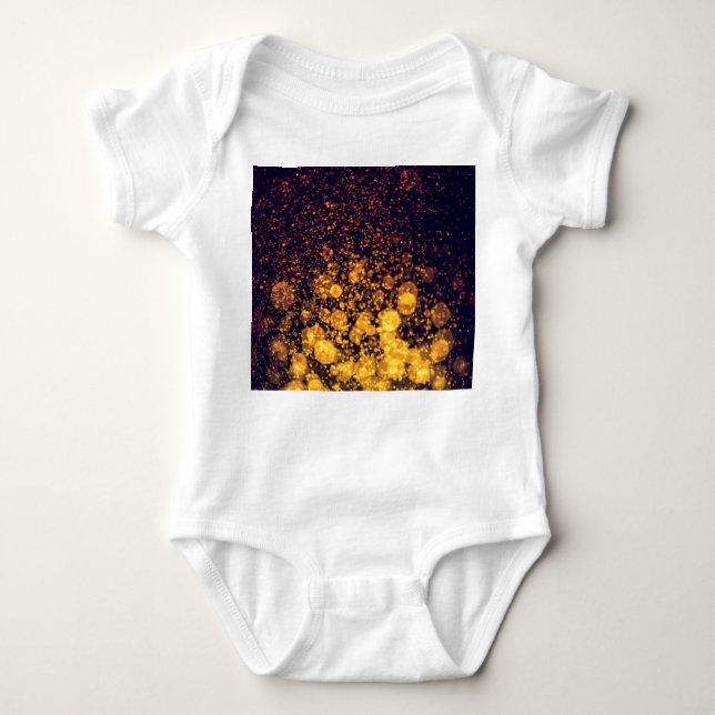 Bokeh Brilliance: Abstract Light Play Baby Bodysuit (Front)