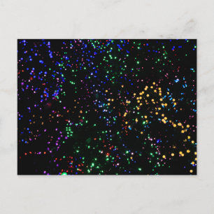 Bokeh Christmas Lights Postcard