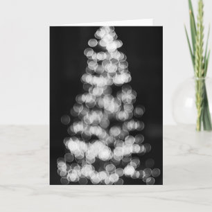 Bokeh Christmas Tree Holiday Card