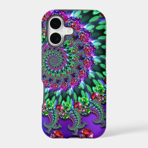 Bokeh Fractal Purple Turquoise
