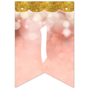 Bokeh Girl Personalised Nursery Room Name Pennant Bunting