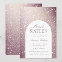 bokeh iridescent copper glitter sweet sixteen