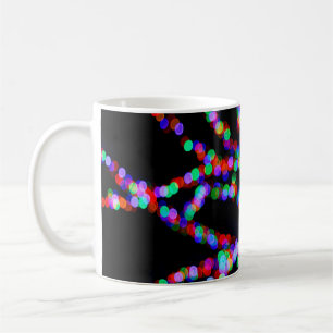 Bokeh lights coffee mug